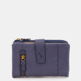 Cartera grande en piel azul