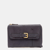 Cartera mediana en piel azul