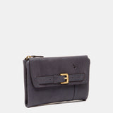 Cartera mediana en piel azul