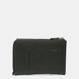 Cartera mediana en piel verde