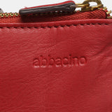 Cartera mediana en piel roja