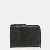 Small black leather wallet