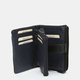 Small black leather wallet