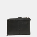 Small black leather wallet