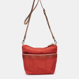 Organizador en tejido rojo