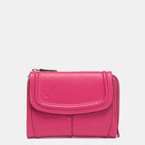 Cartera pequeña en piel fucsia