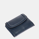 Cartera pequeña en piel azul