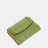 Cartera pequeña en piel verde