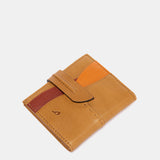 Tarjetero en piel cognac