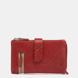 Mittelgroße Geldbörse aus rotem Leder