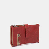 Mittelgroße Geldbörse aus rotem Leder