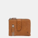 Cognac leather small wallet