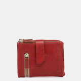 Kleines Portemonnaie aus rotem Leder