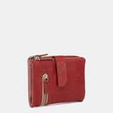 Kleines Portemonnaie aus rotem Leder