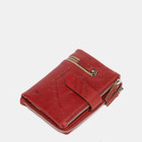 Kleines Portemonnaie aus rotem Leder