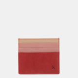 Kartenetui aus rotem Leder