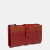 Cartera grande en piel roja