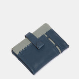 Cartera pequeña en piel azul