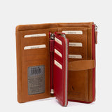 Portafoglio grande in pelle rossa