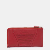 Portafoglio grande in pelle rossa