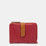 Cartera pequeña de piel roja