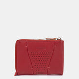 Cartera pequeña de piel roja