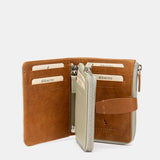 Cartera pequeña de piel verde