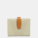 Green leather card holder