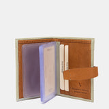 Green leather card holder