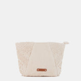 Strandtasche aus beigefarbener Baumwolle