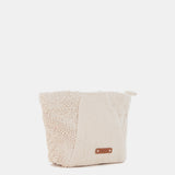 Strandtasche aus beigefarbener Baumwolle