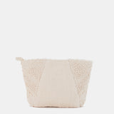 Strandtasche aus beigefarbener Baumwolle