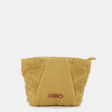 Strandtasche aus bernsteinfarbener Baumwolle