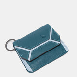 Cartera pequeña en piel azul