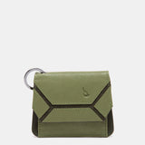Cartera pequeña en piel verde