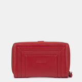Cartera mediana de piel roja