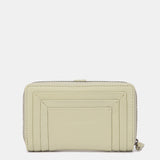 Cartera mediana de piel verde