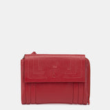 Cartera pequeña de piel roja