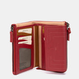 Cartera pequeña de piel roja