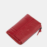 Cartera pequeña de piel roja