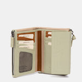 Cartera pequeña de piel verde