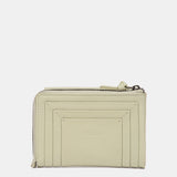 Cartera pequeña de piel verde