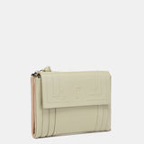 Cartera pequeña de piel verde