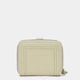 Cartera pequeña de piel verde