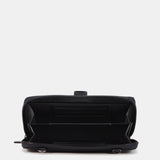 Black leather large wallet