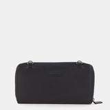 Black leather large wallet