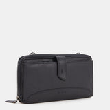 Black leather large wallet