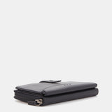 Black leather large wallet