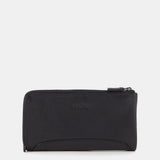 Black leather large wallet