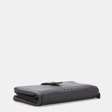 Black leather large wallet